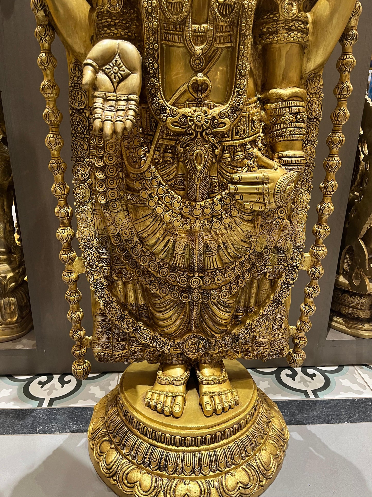 Divine Tirupati Balaji Idol - 48 Inches | Pure Brass