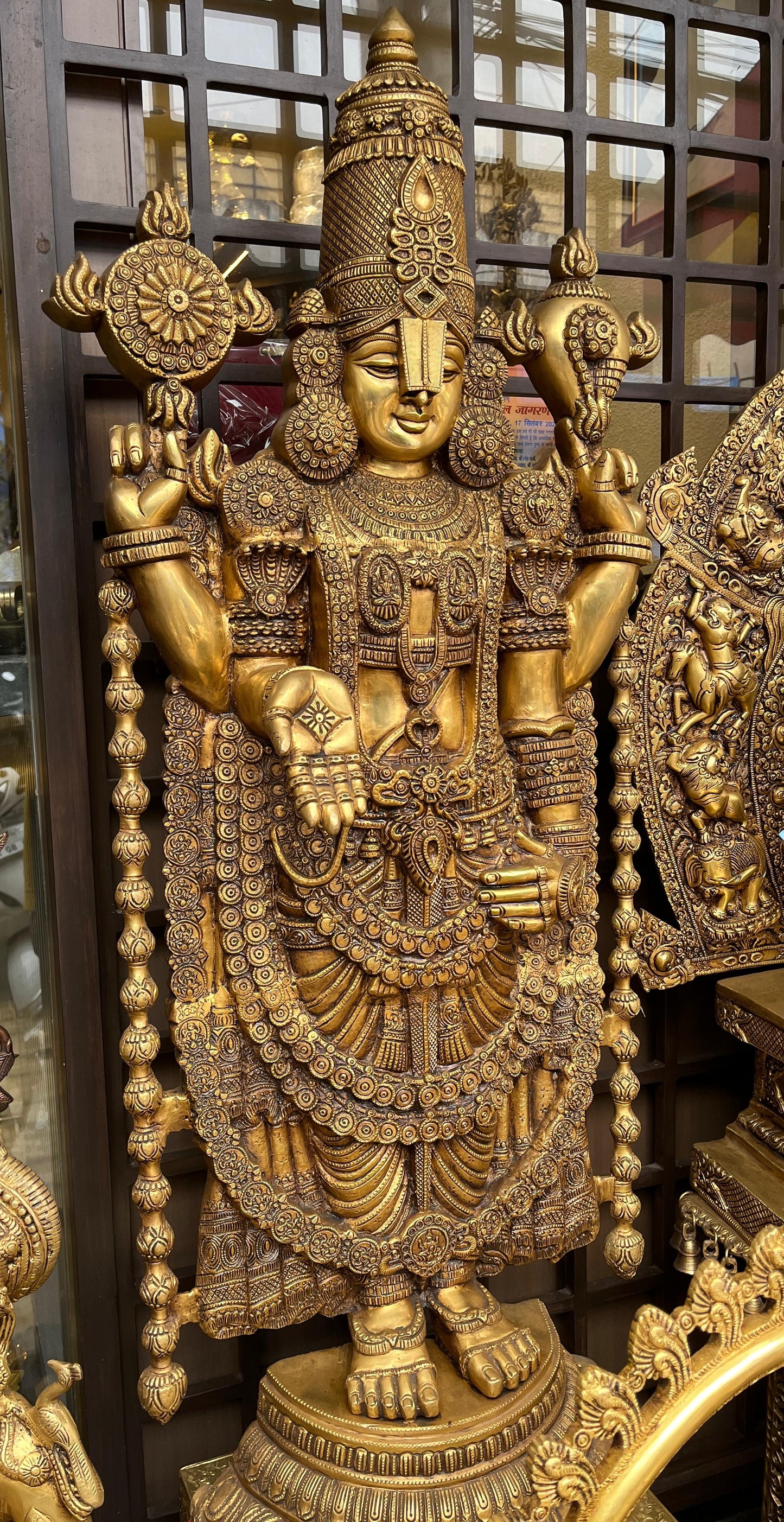 Divine Tirupati Balaji Idol - 48 Inches | Pure Brass