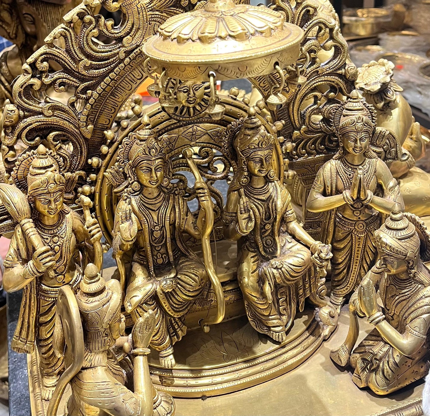 Exquisite Brass Ram Darbar Idol